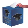 Graduation Party Supplies * | Creative Converting Blue Graduation Card Box