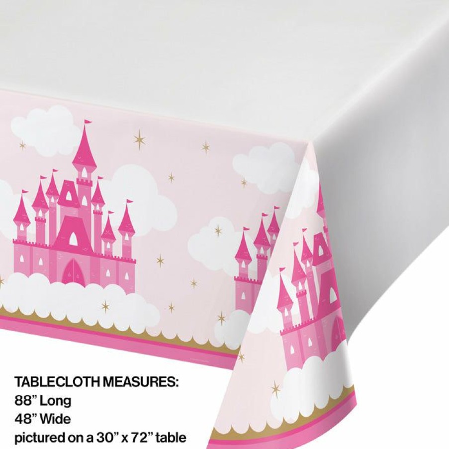 Birthdays * | Creative Converting Kids Birthday Party Themes Little Princess Plastic Tablecover 48 X 88