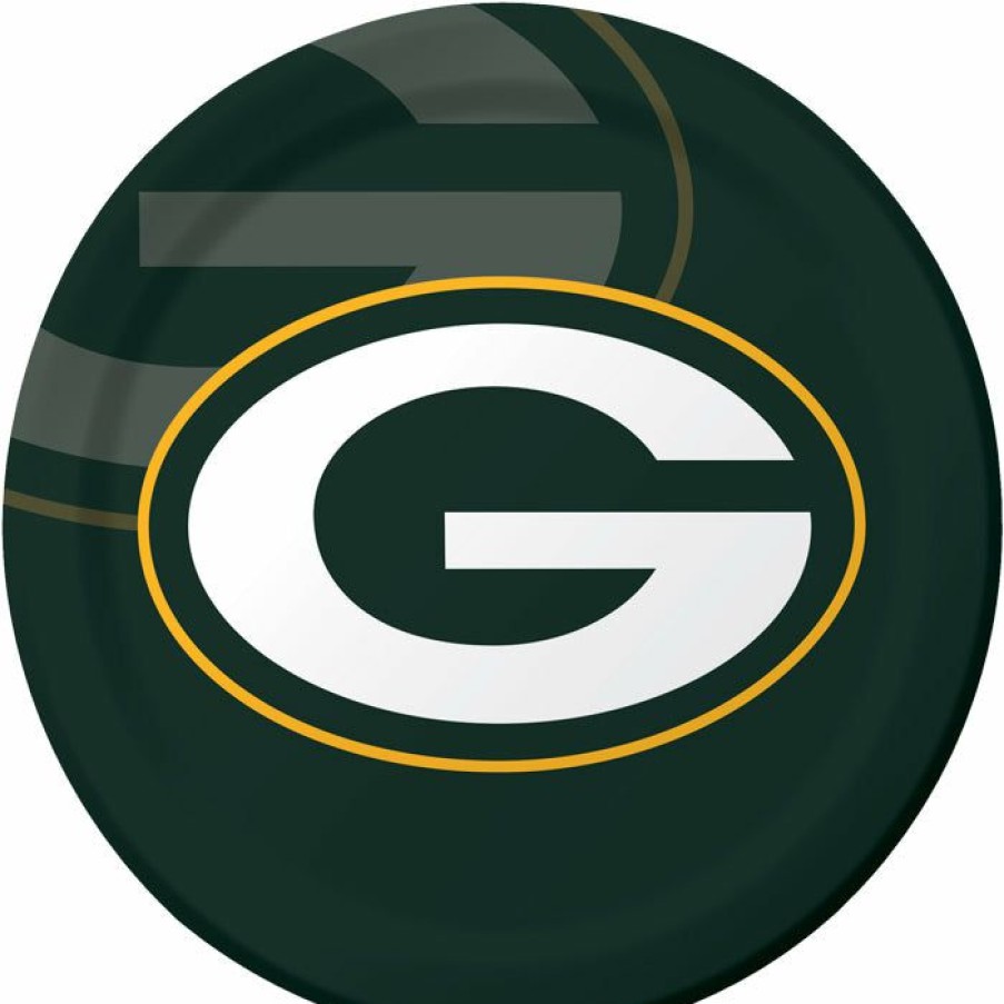 Sports * | Creative Converting Green Bay Packers Paper Plates, 8 Ct