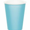 Solid Color Tableware * | Creative Converting Pastel Blue Hot/Cold Paper Paper Cups 9 Oz., 24 Ct Solid Color Tableware