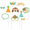 Birthdays * | Creative Converting Sloth Party Photo Booth Props 60 Ct