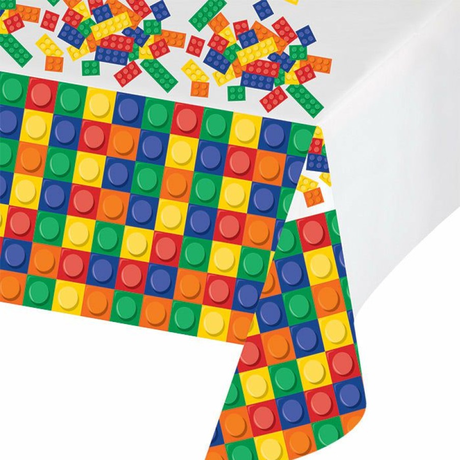 Birthdays * | Creative Converting Block Party All Over Prt Plastic Tablecover 54 X 102 Kids Birthday Party Themes