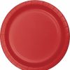 Solid Color Tableware * | Creative Converting Classic Red Paper Plates, 8 Ct Solid Color Tableware