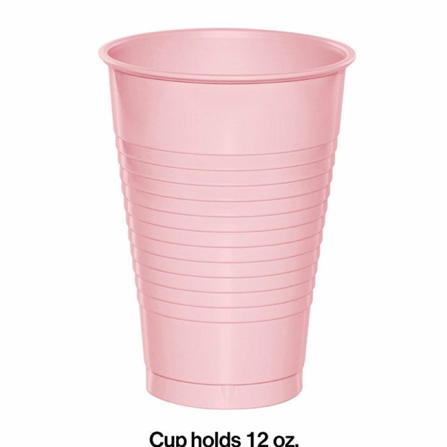 Solid Color Tableware * | Creative Converting Classic Pink 12 Oz Plastic Cups, 20 Ct