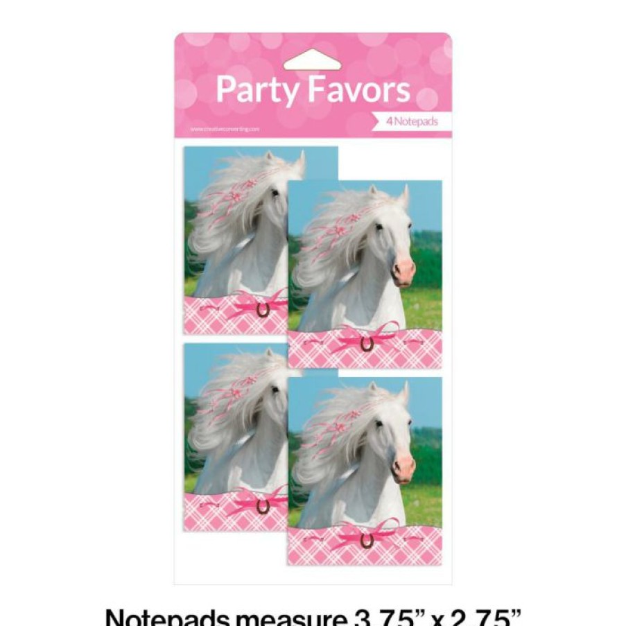 Birthdays * | Creative Converting Heart My Horse Favors, Notepad With Stickers (24/Case)