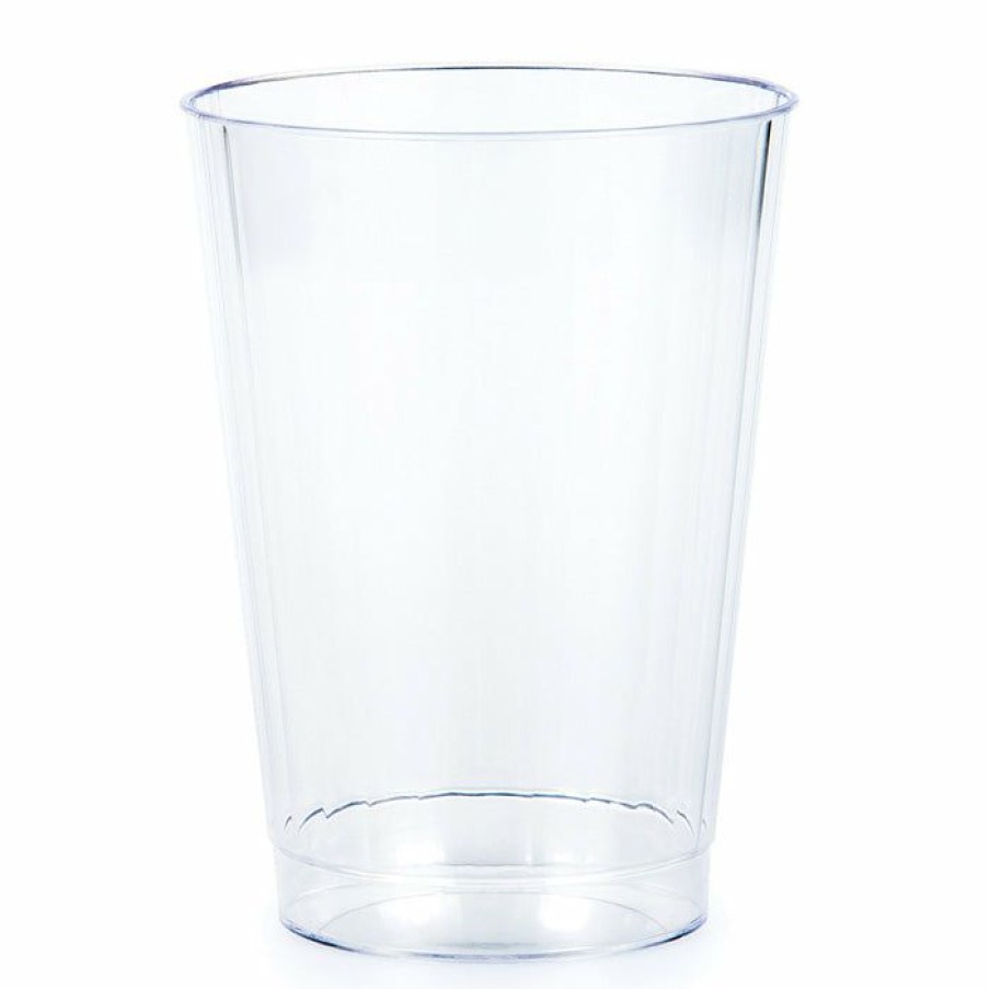 Solid Color Tableware * | Creative Converting Clear Plastic Tumbler, 12 Oz, 8 Ct