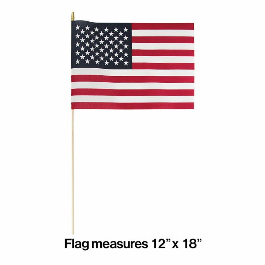 Holidays * | Creative Converting Cloth Usa Flag, 12 X 18