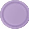 Solid Color Tableware * | Creative Converting Luscious Lavender Purple Dessert Plates, 24 Ct