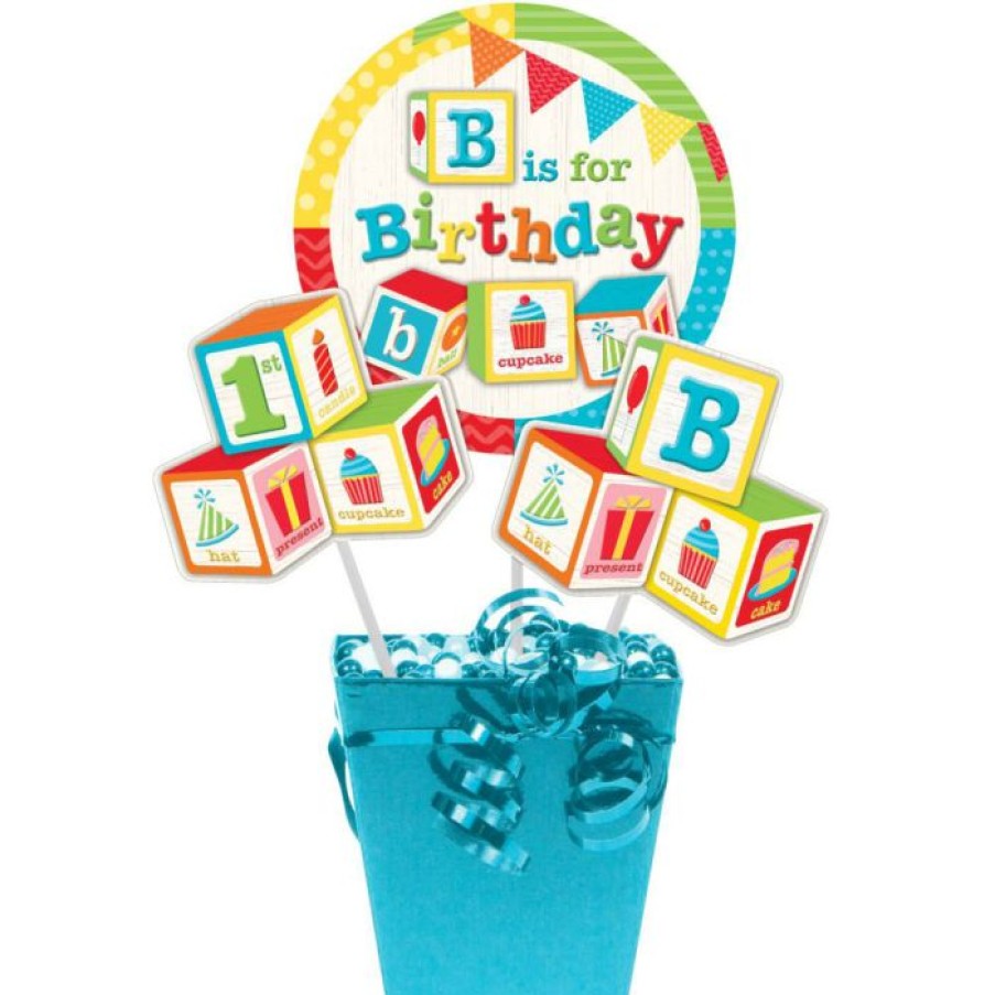 Birthdays * | Creative Converting Kids Birthday Party Themes Abc Birthday Centerpiece Sticks (Case Pack Of 18)