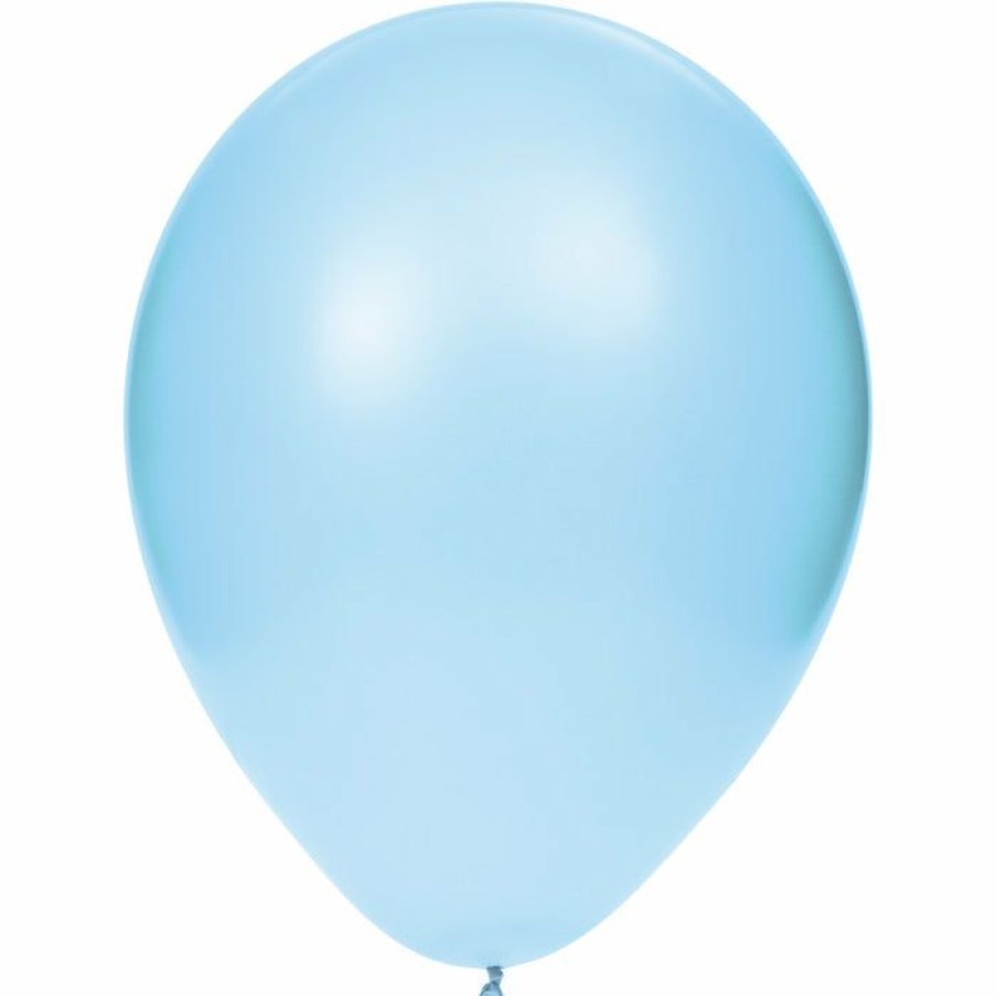 Solid Color Tableware * | Creative Converting Latex Balloons 12 Pastel Blue, 15 Ct