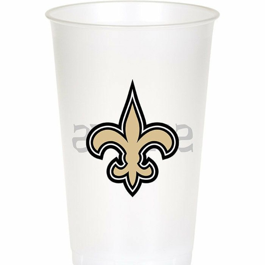 Sports * | Creative Converting Nfl And Football Party Supplies New Orleans Saints Plastic Cup, 20Oz, 8 Ct